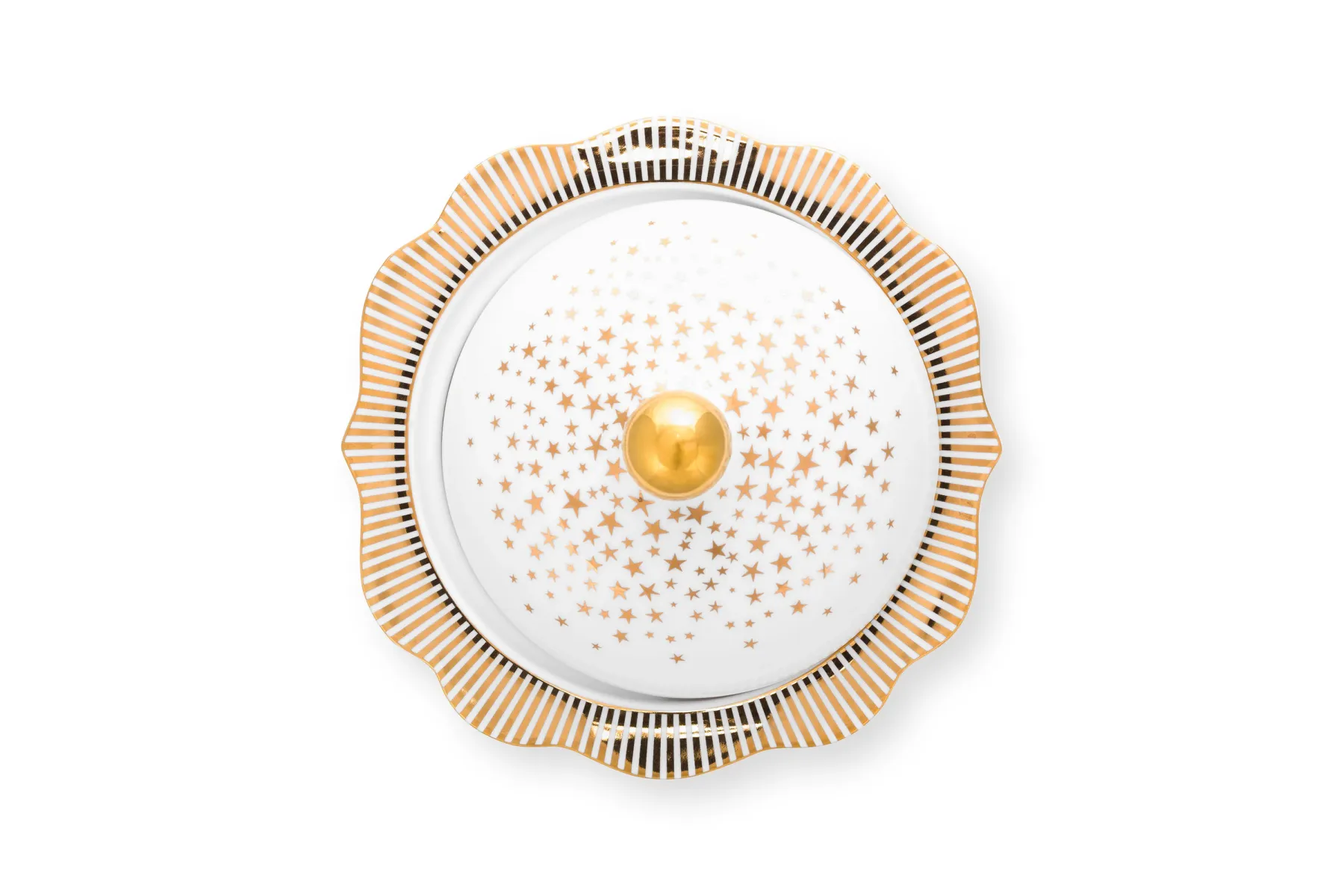 Beyaz Porselen Ekerlik Ml Royal Gold White Collection By Pip Studio