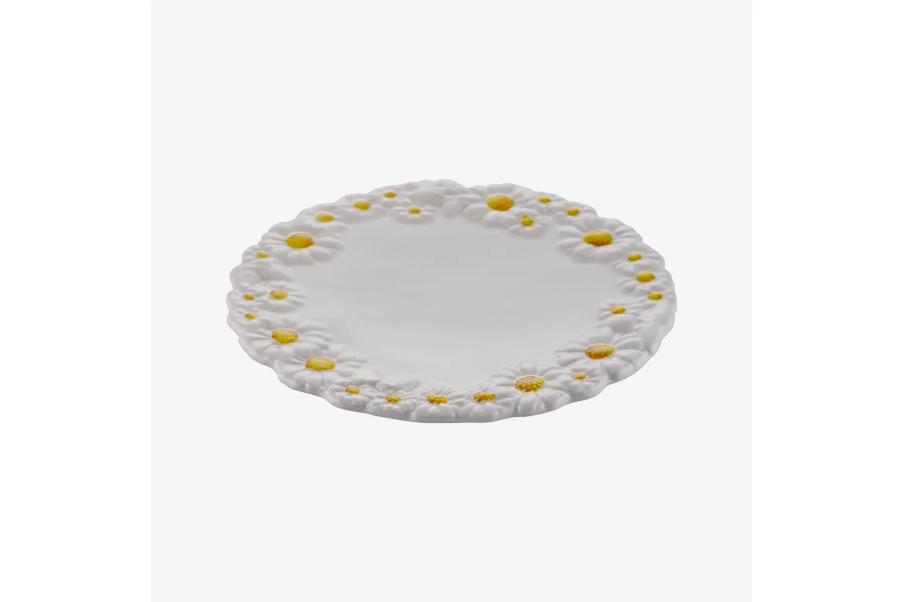 Beyaz Seramik Kahvaltı Tabağı 22 Cm Camomilla Collection by Edelweiss Italy