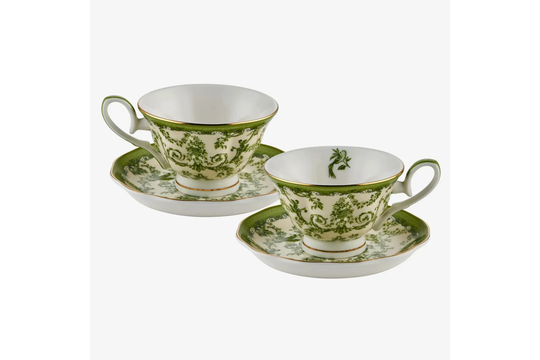 Chiara Alessi Yeşil Porselen Kahve Fincan Seti 90 Ml