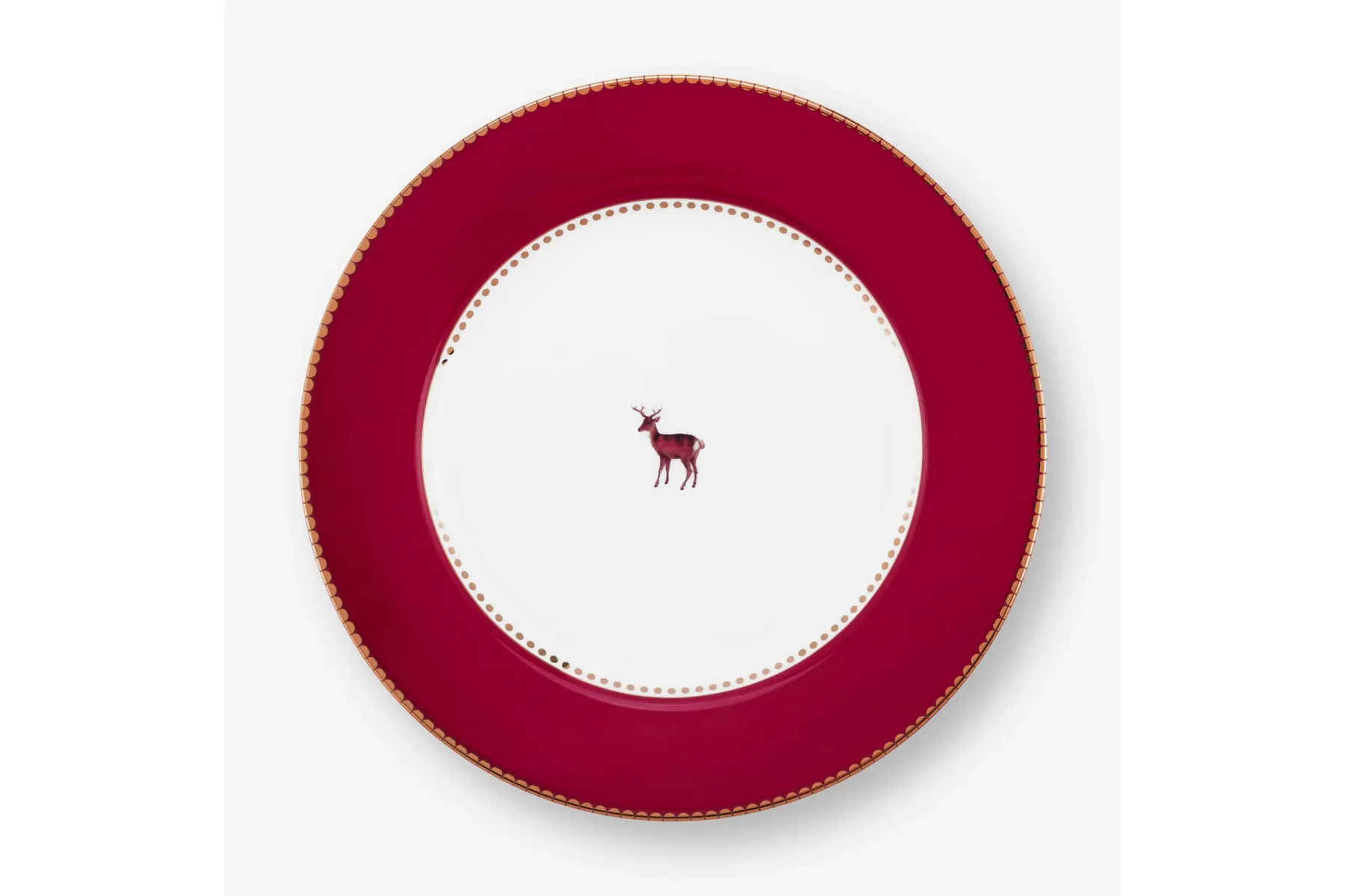 Kırmızı Porselen Kahvaltı Tabağı 21 Cm Love Birds Collection by Pip StudioP