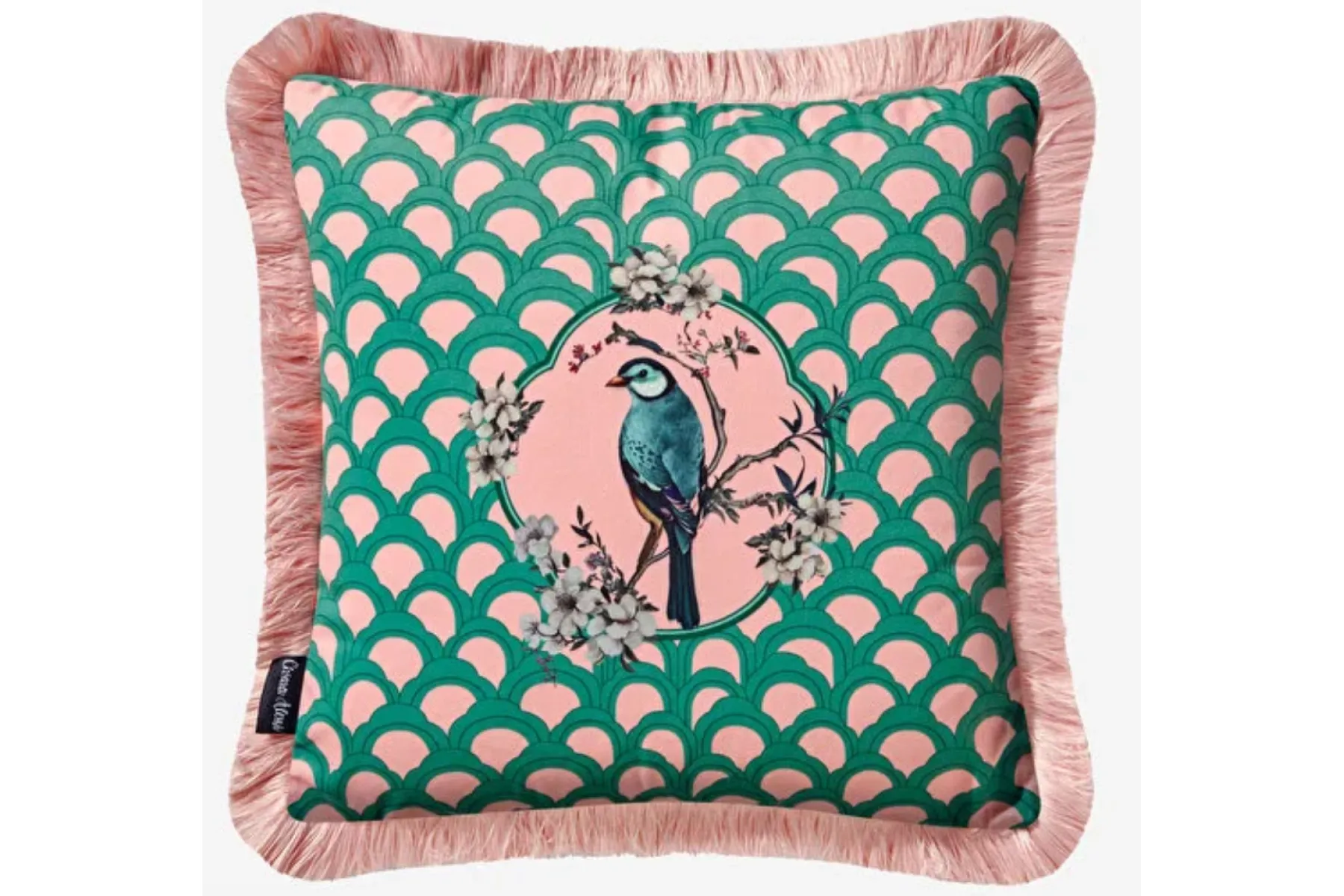 Yeşil Kadife Dekoratif Yastık 45X45 Cm Carpe Diem Collection by Chiara Alessi