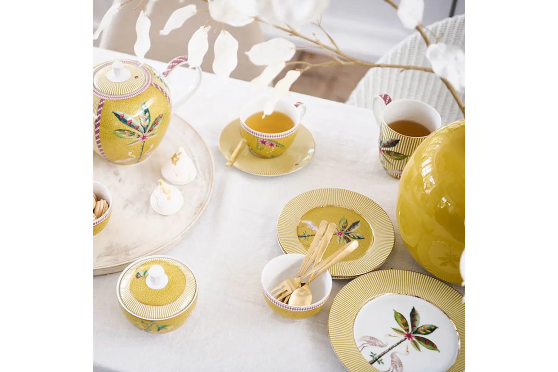 Sarı Porselen Kahvaltı Tabağı 21 cm La Majorelle Collection by Pip Studio