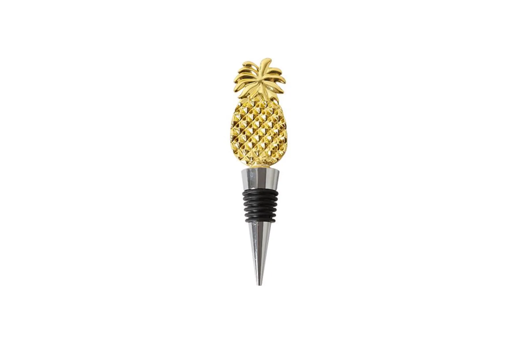 Porland Shiraz Altın Ananas Şişe Tıpası 12cm