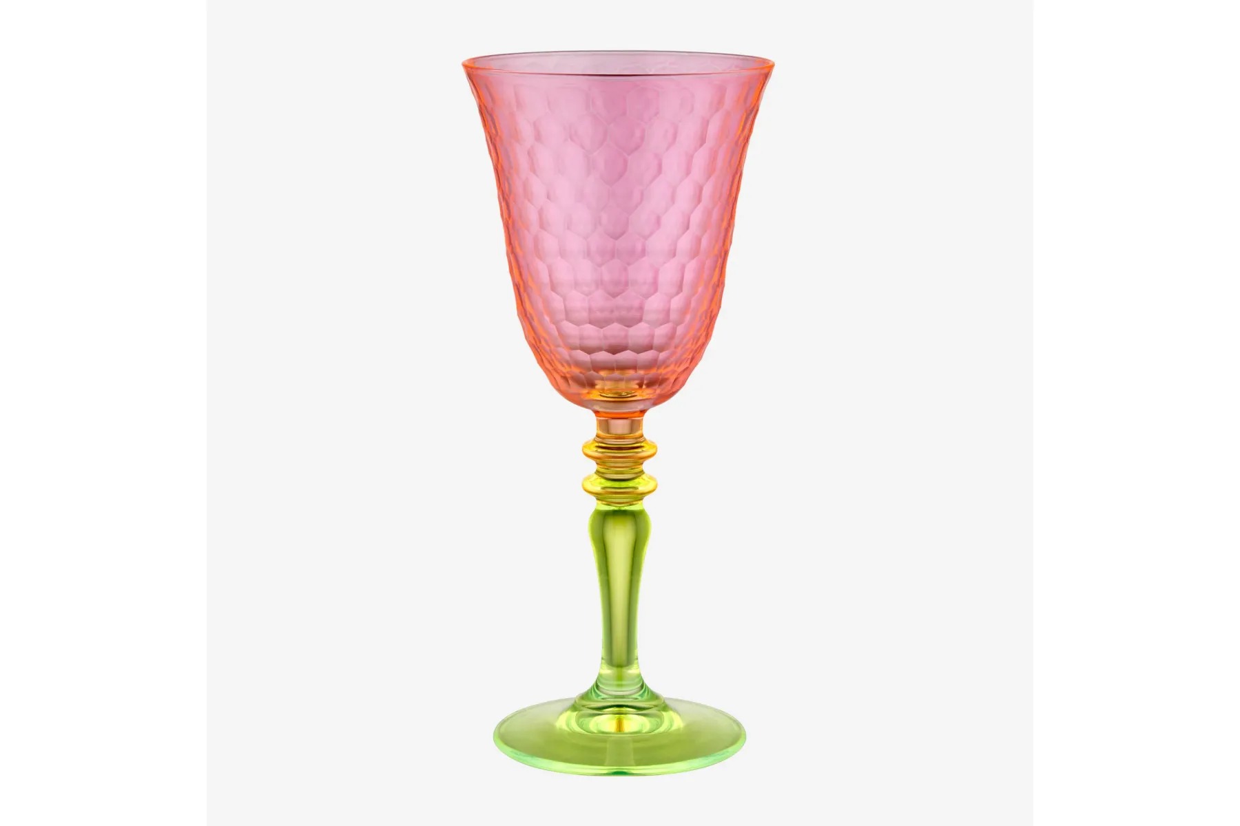 Pembe Yeşil Cam Kadeh 270 ml Venezia Collection by Chiara Alessi