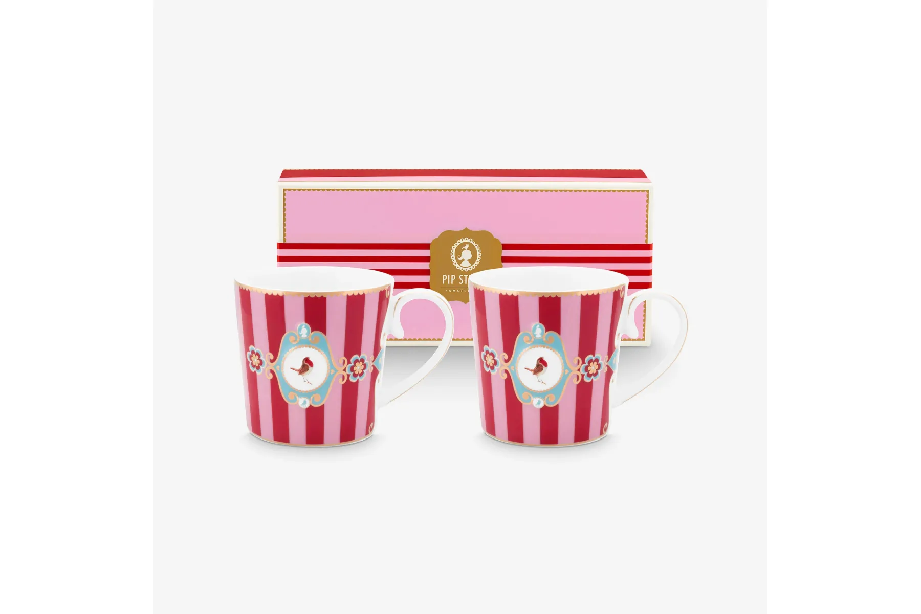 Pip Studio Kırmızı Porselen Kupa Seti 250