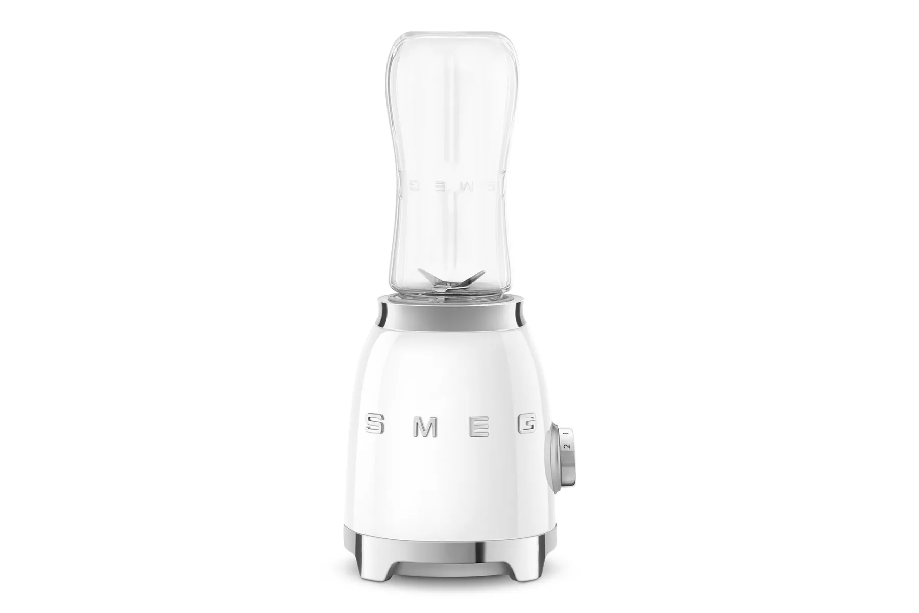 Smeg 50's Style Blender 0,6L - 300W Wit, Met 2 Drinkflessen