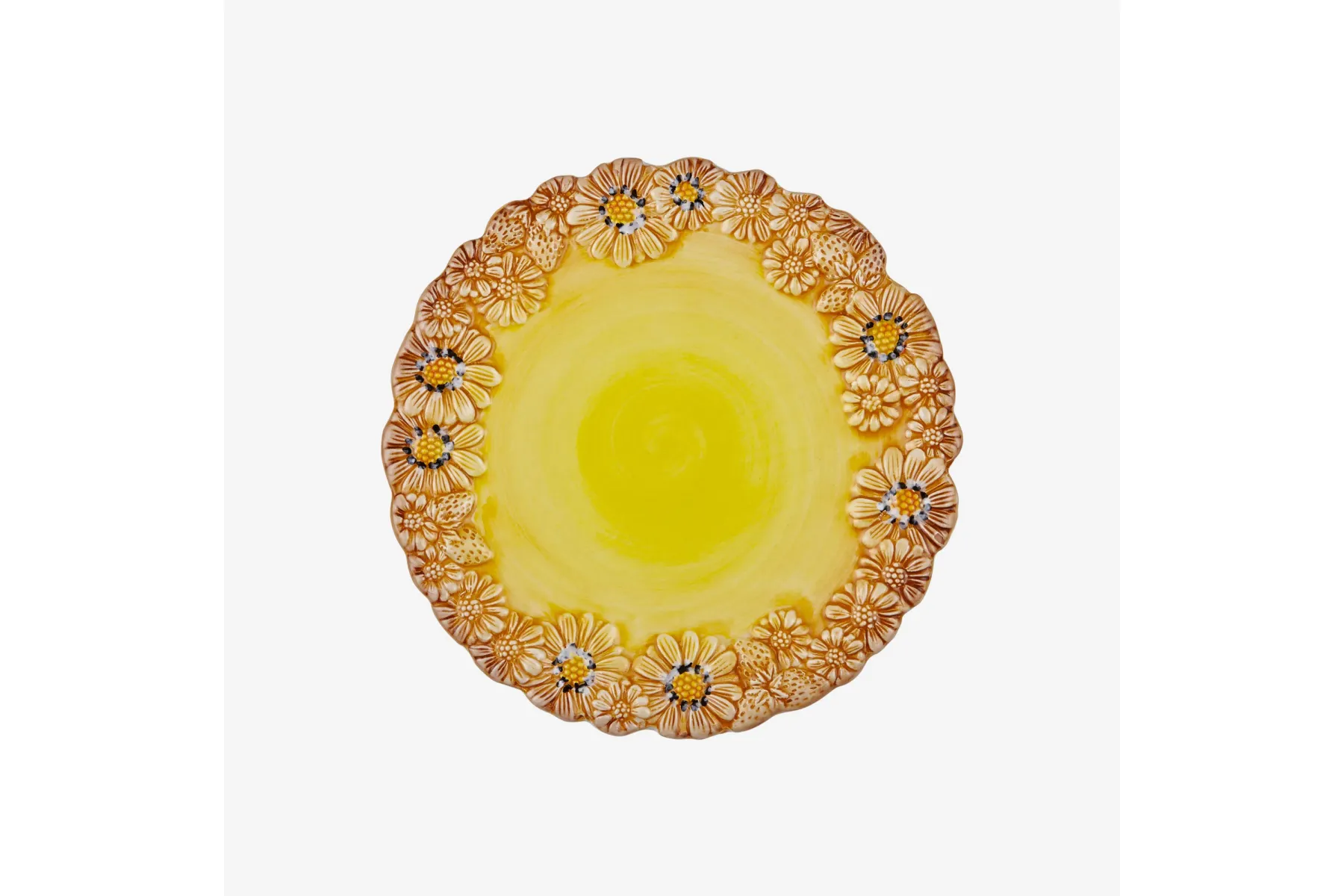 Sarı Seramik Kahvaltı Tabağı 22 Cm Camomilla Collection by Edelweiss Italy