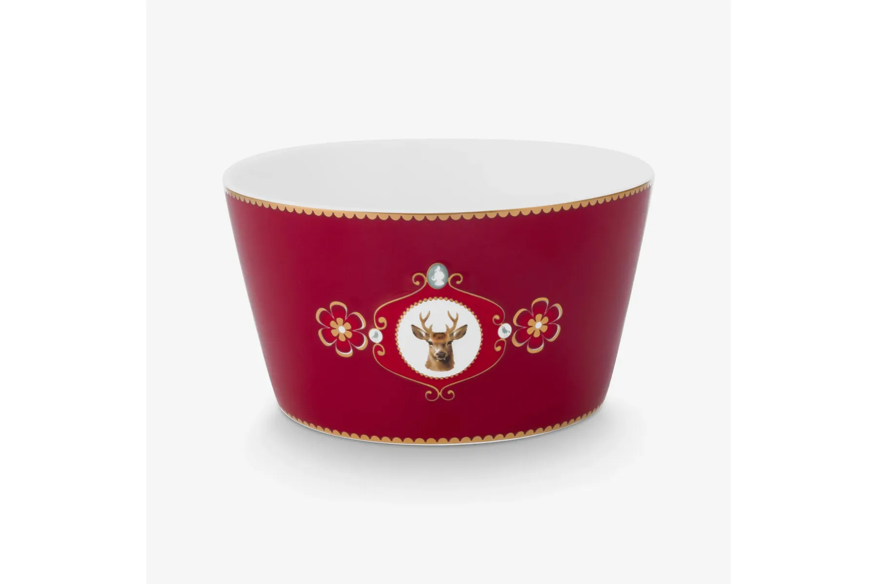 Kırmızı Porselen Kase 15 Cm Love Birds Collection by Pip Studio