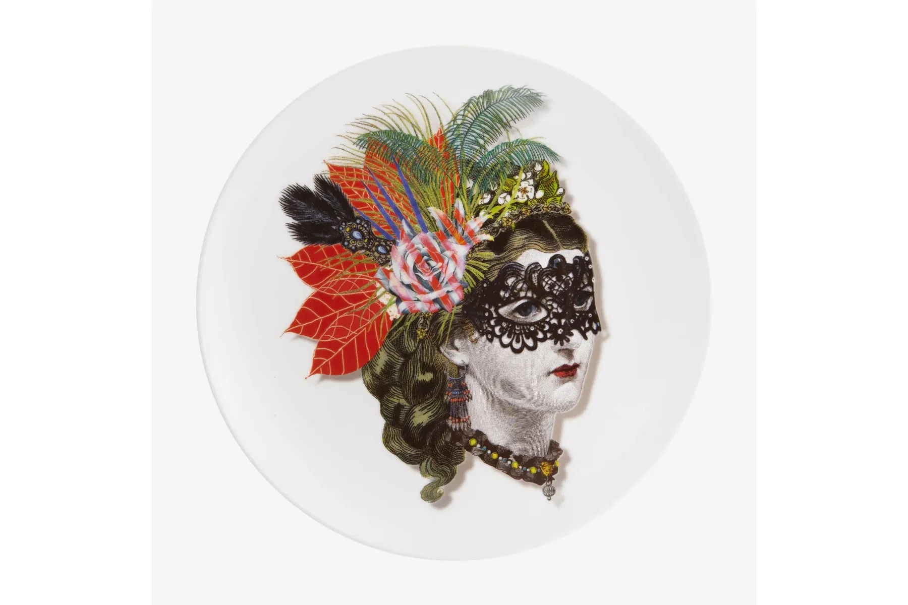 Yeşil Porselen Kahvaltı Tabağı 23 Cm Love You Collection by Vista Alegree