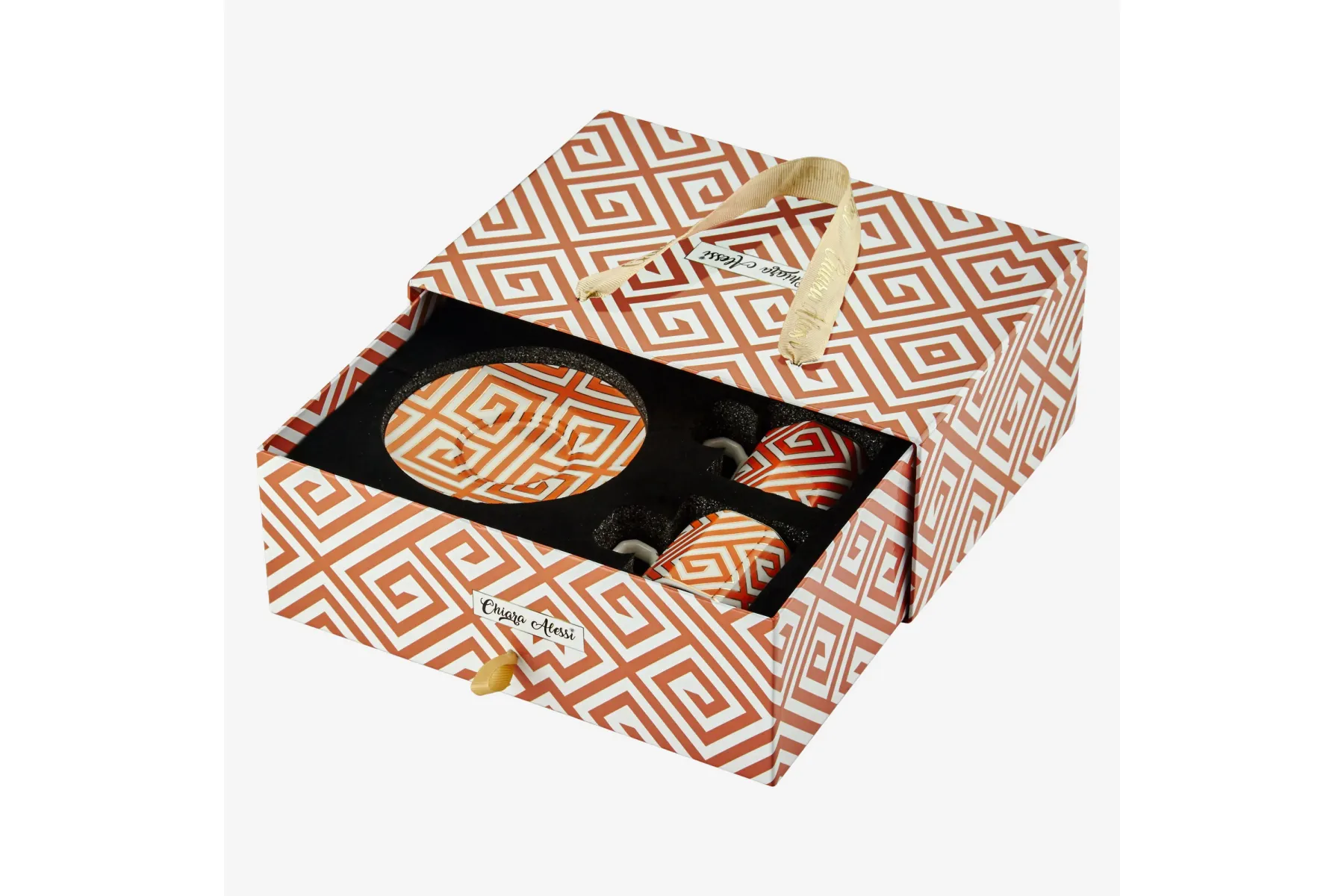 Turuncu Porselen Kahve Fincan Seti 90 Ml Ravello Collection by Chiara Alessi