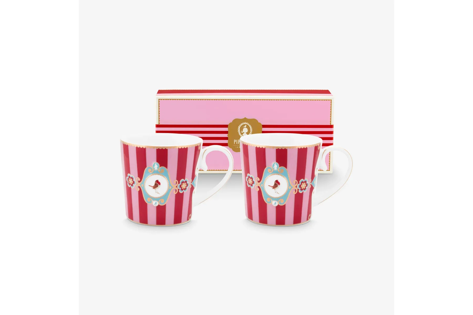 Pip Studio Kırmızı Porselen Kupa Seti 150 Ml 