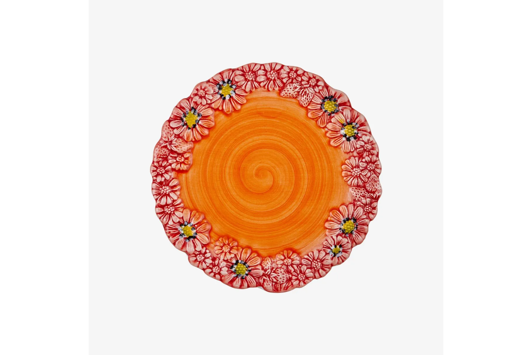 Kırmızı Seramik Kahvaltı Tabağı 22 Cm Camomilla Collection by Edelweiss Italy