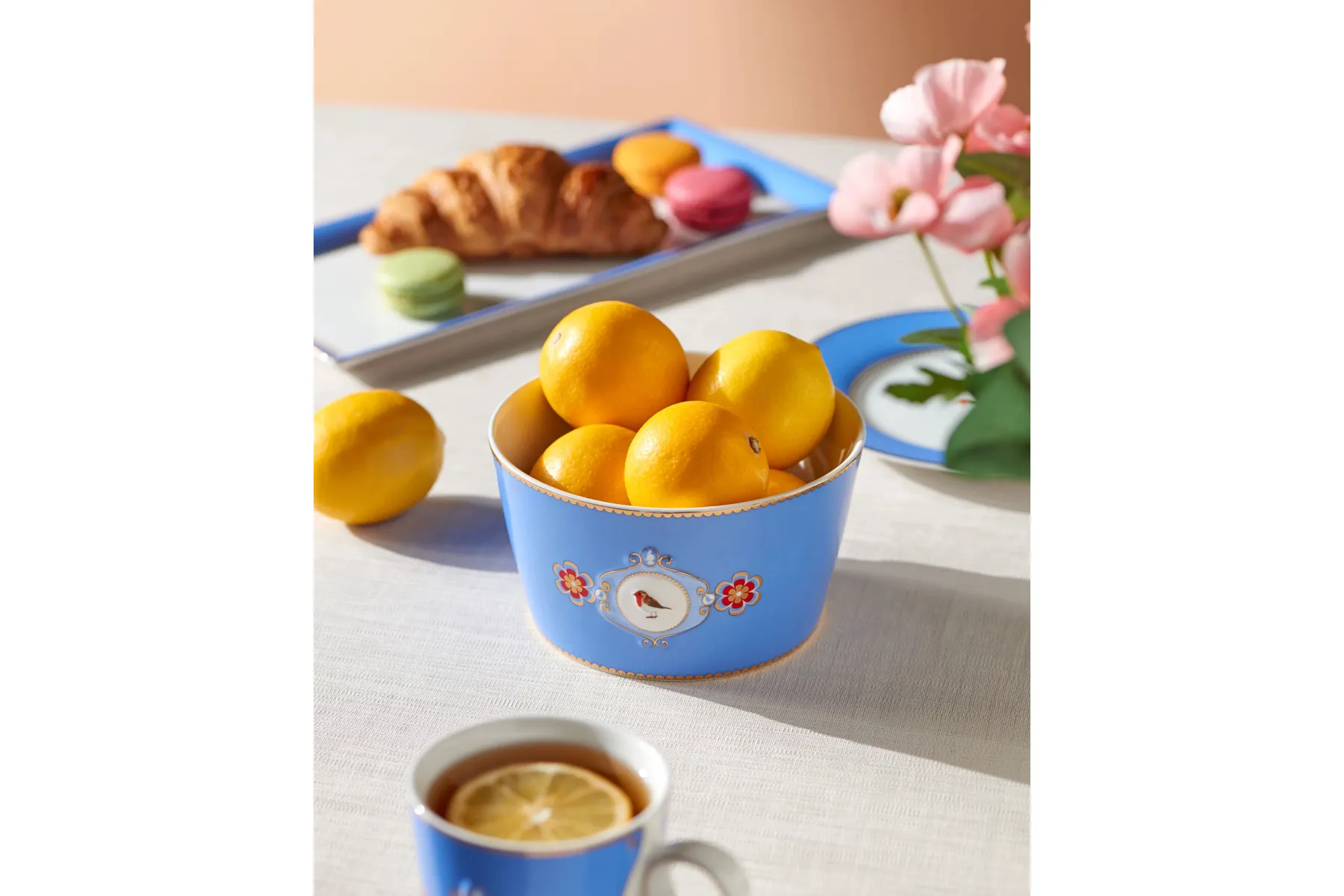 Mavi Porselen Kase 15 Cm Love Birds Collection by Pip Studio