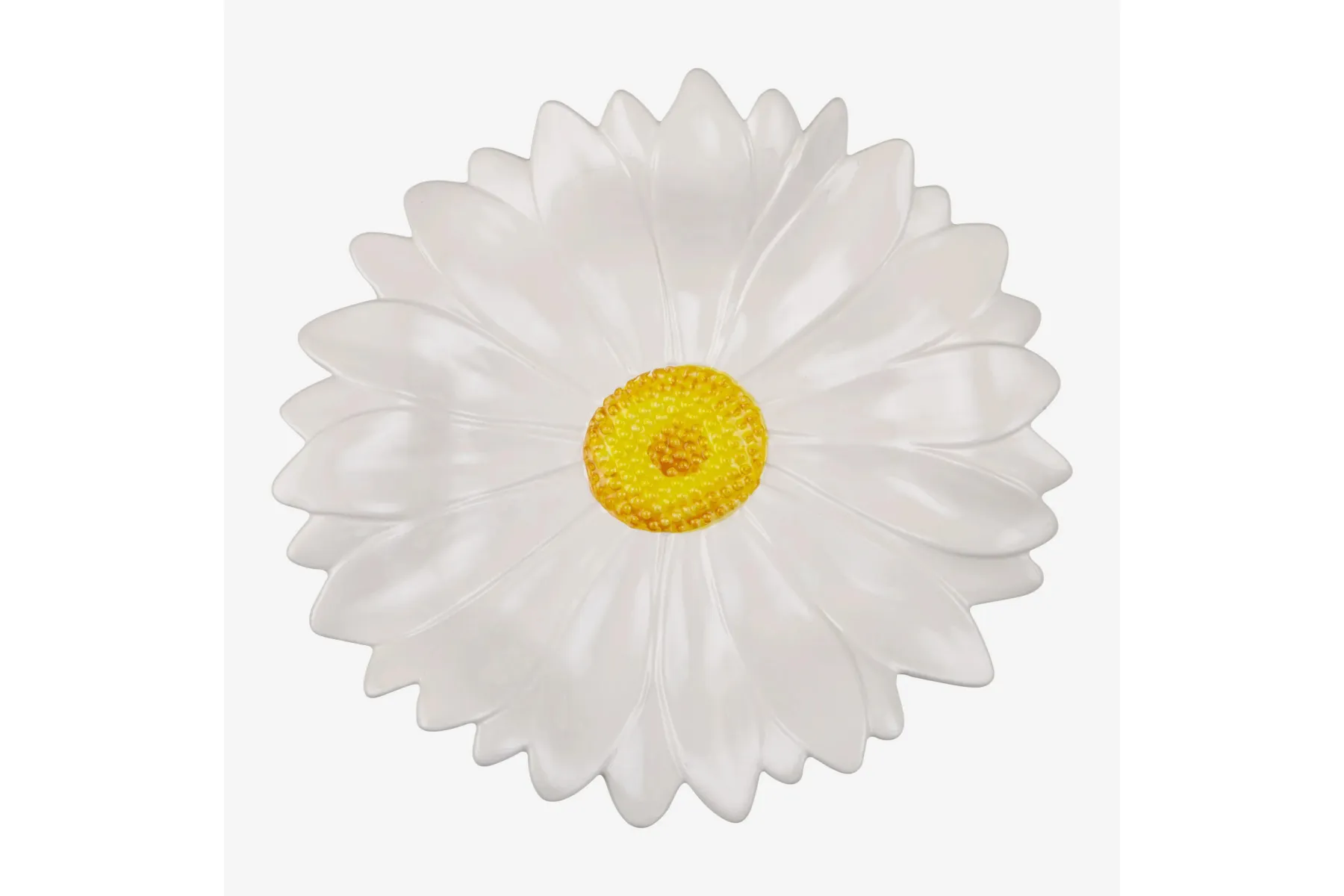 Beyaz Seramik Servis Tabağı 42 Cm Camomilla Collection by Edelweiss Italy
