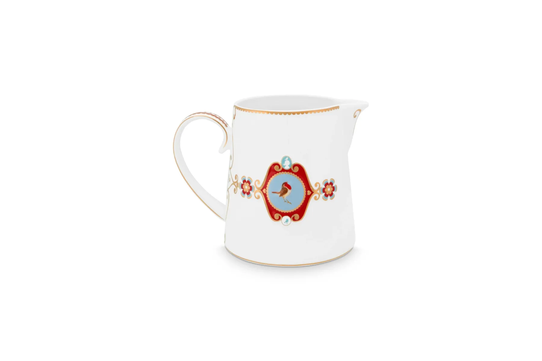 Jug Large Love Birds Medallion White 900ml