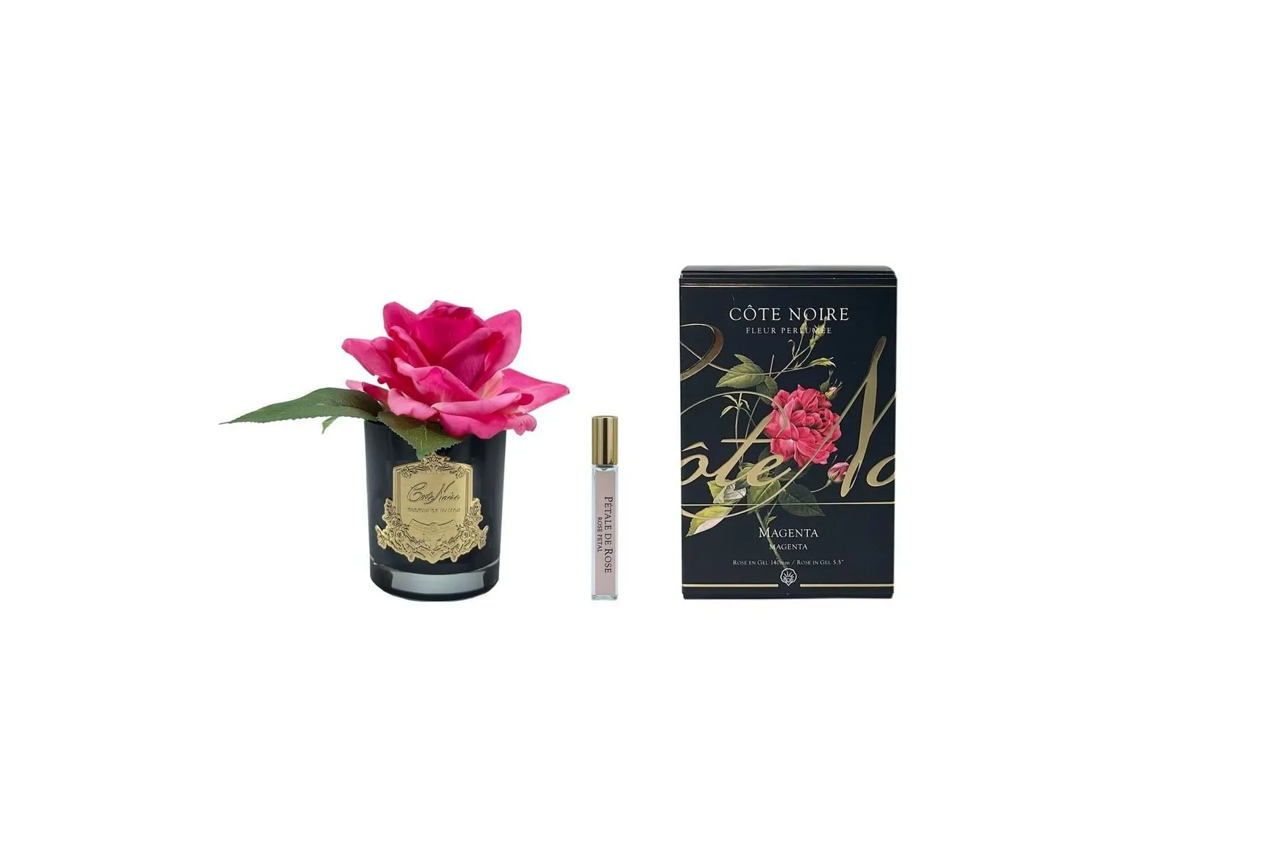 Cote Noire - Tek Güllü Fuşya Siyah Cam Koku