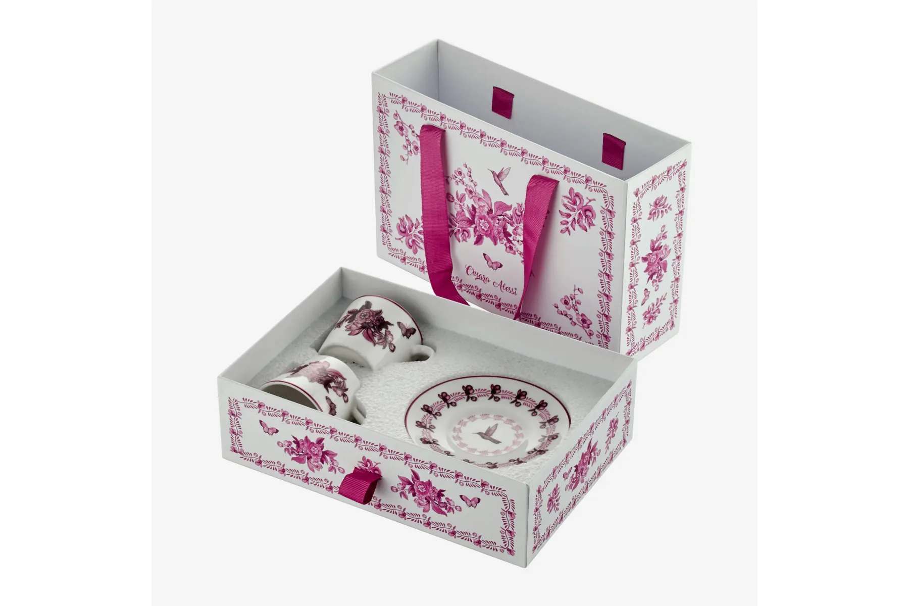 Pembe Porselen Kahve Fincan Seti 120 Ml Allure Collection by Chiara Alessi