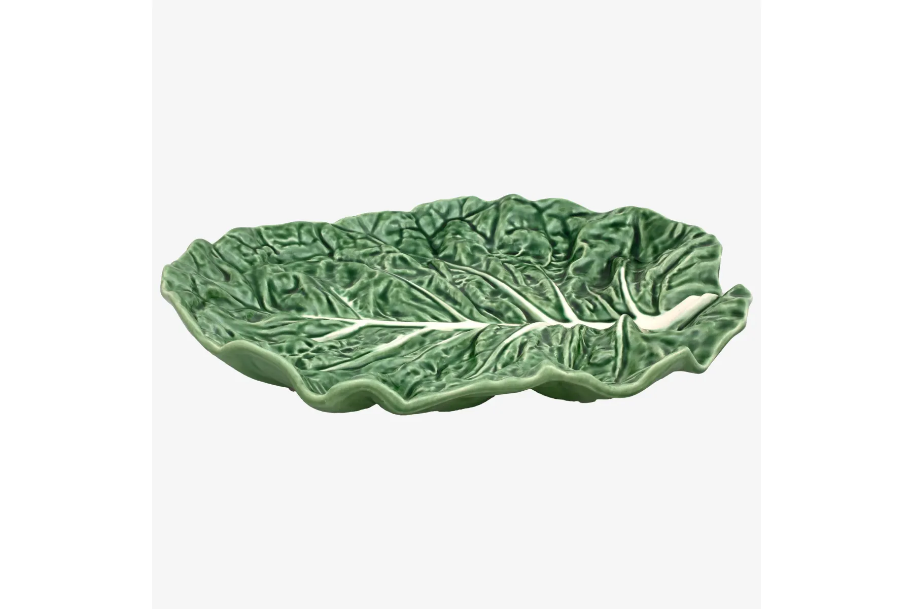 Yeşil Seramik Servis Kasesi 37 Cm Cabbage Collection by Bordallo Pinheiro