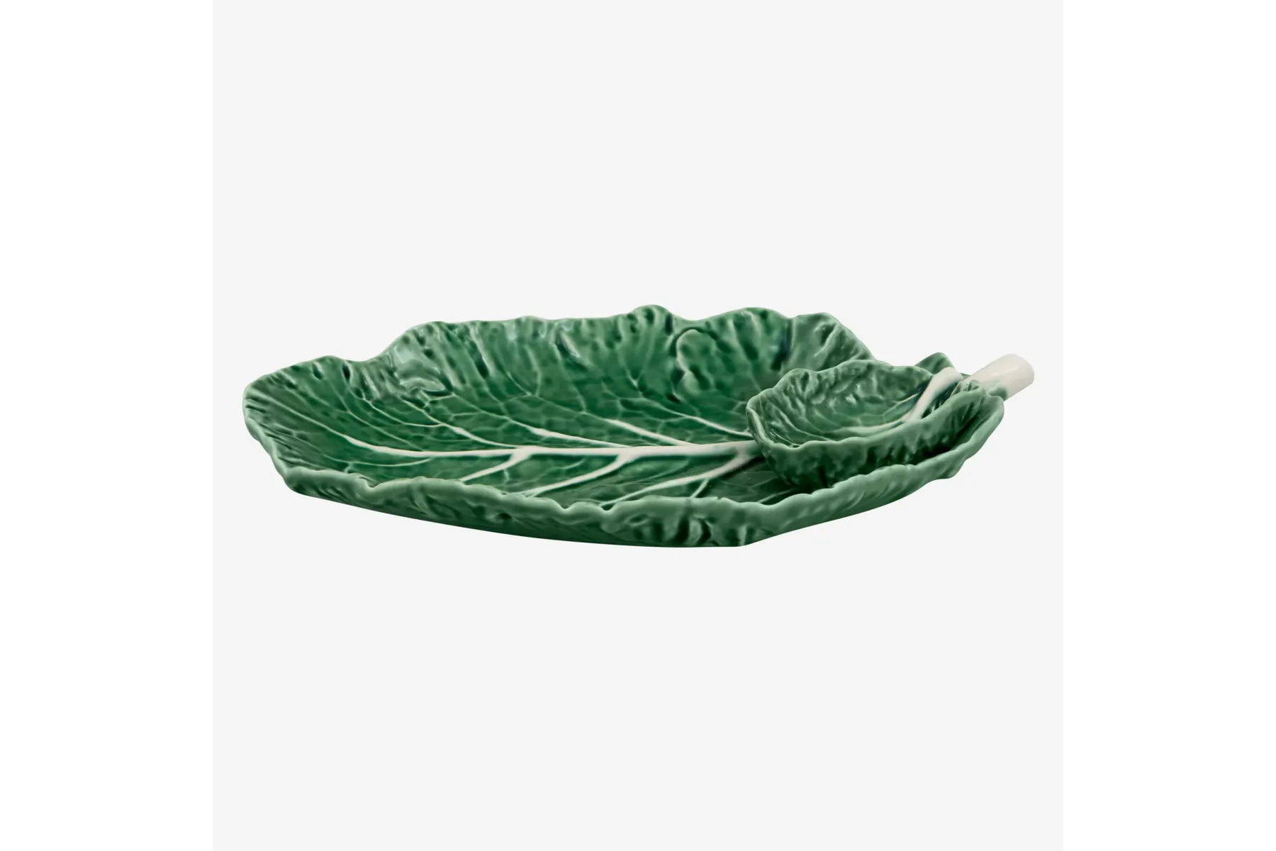 Yeşil Seramik Servis Tabağı 28 Cm Cabbage Collection by Bordallo Pinheiro