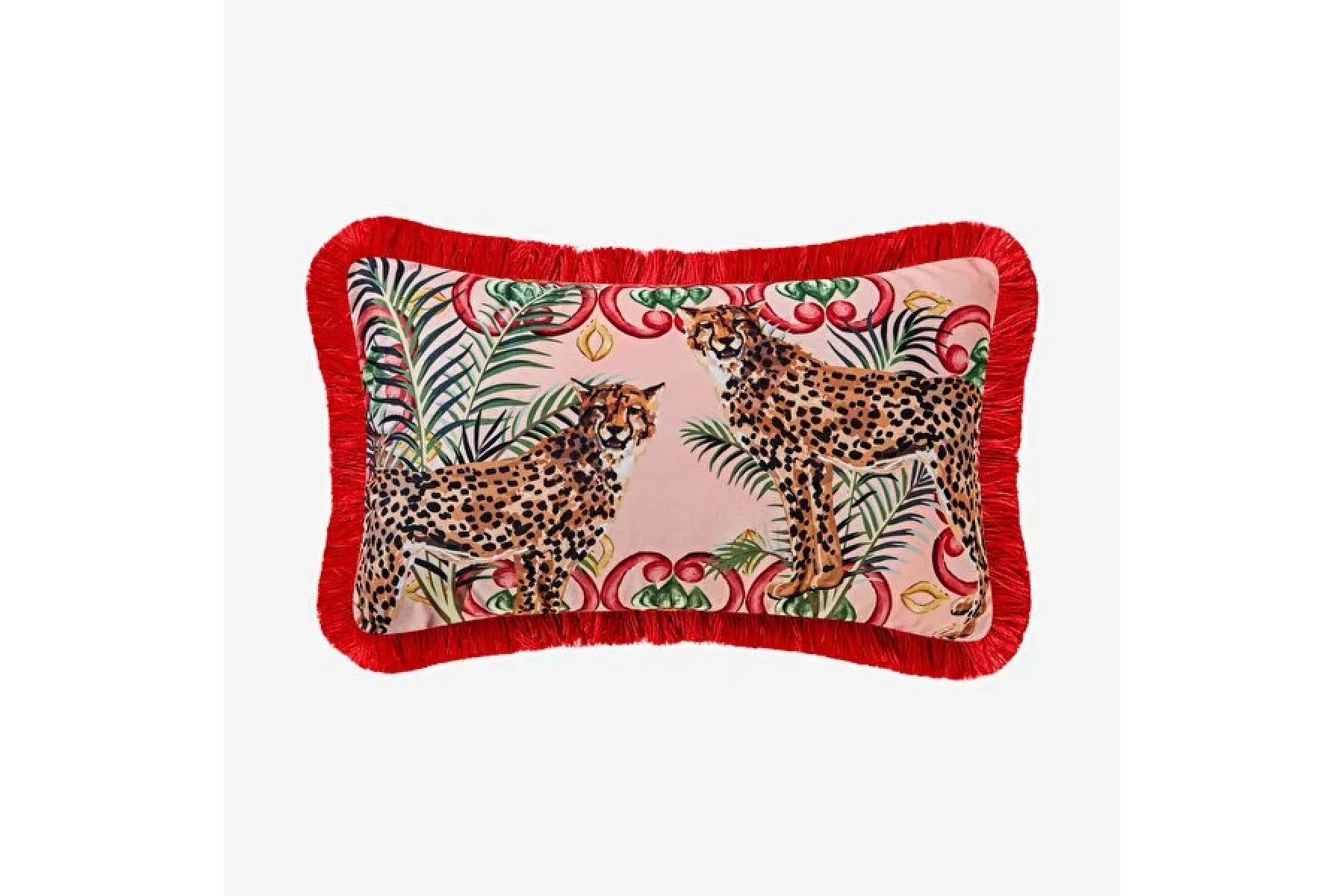 Pembe Kadife Dekoratif Yastık 30X50 Cm Il Giardino Collection by Chiara Alessi