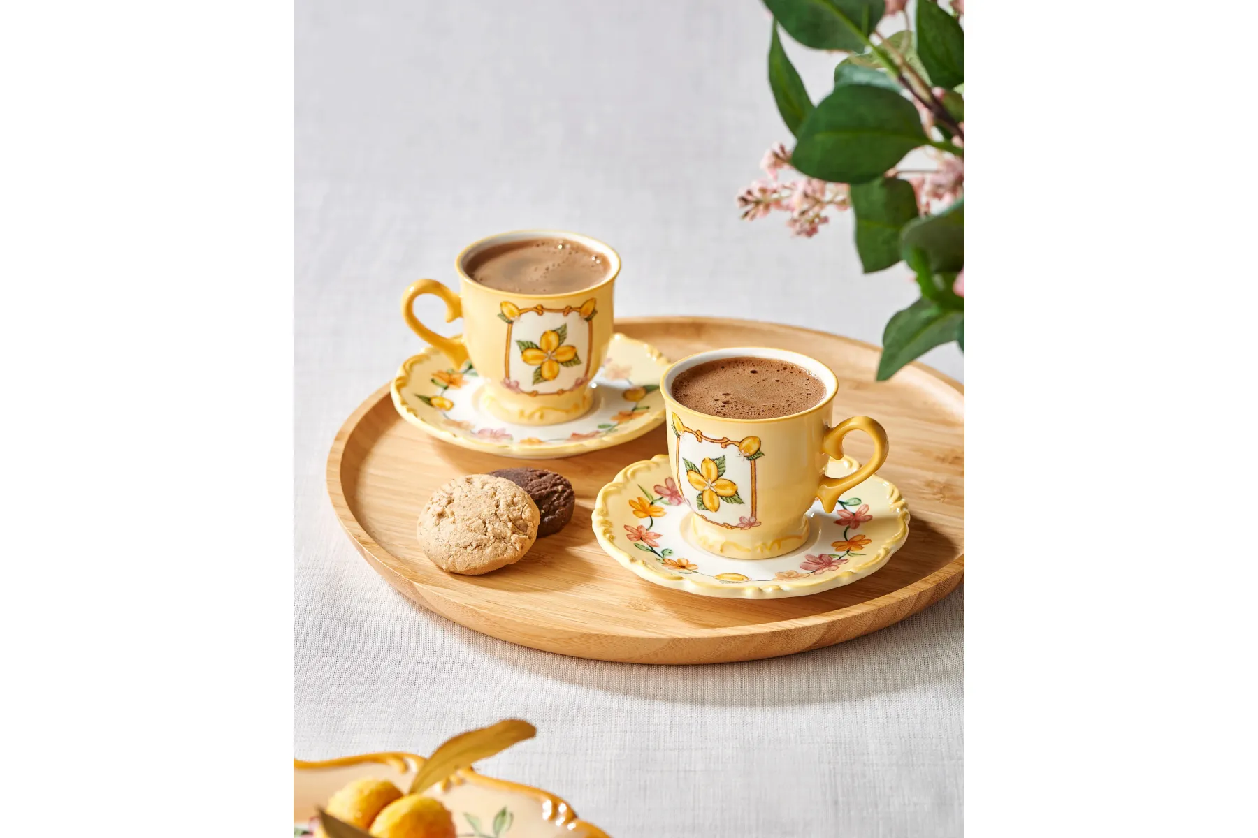 Sarı Stoneware Kahve Fincan Seti 90 Ml Il Sogno Collection by Chiara Alessi